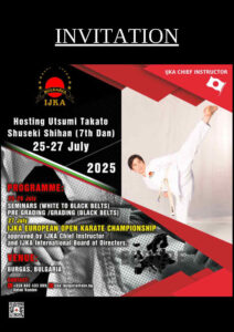 International Training Seminar and IJKA European Open Karate Championship