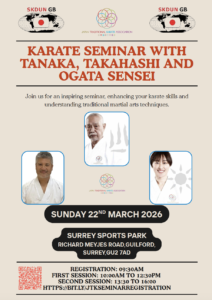 JTK seminar (M.Tanaka sensei, Takahashi and Ogata sensei) in Guildford, UK @ Surrey Sports Park