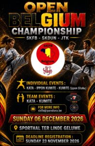 Open Belgium Championship @ Sporthall Ter Linde Geluwe
